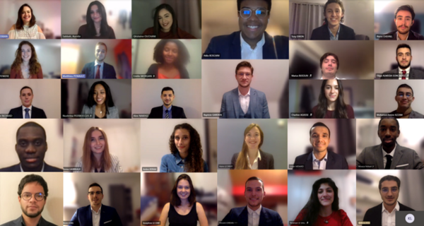 Photo classe virtuelle Master université Paris Dauphine PSL